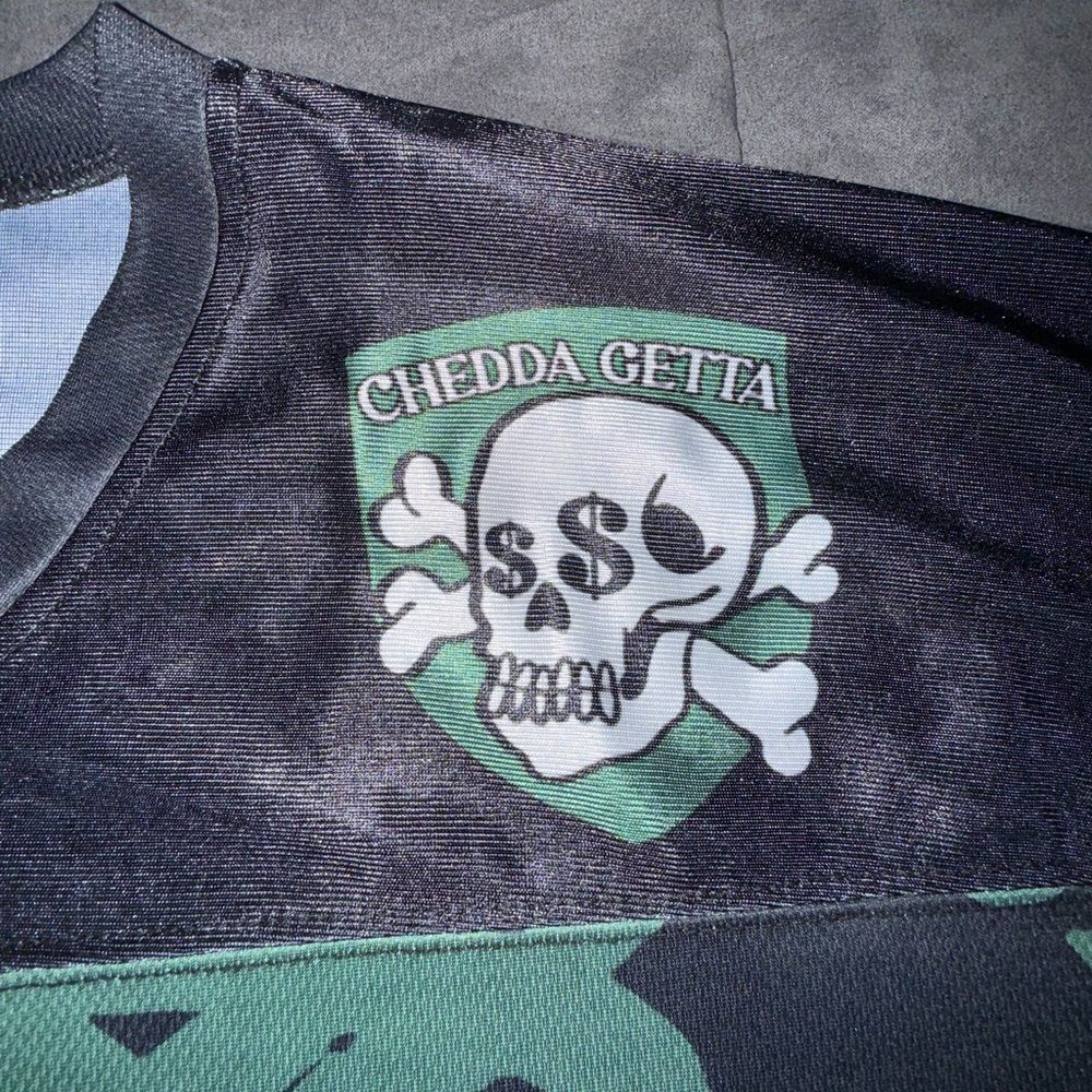 Reason Men's Black and Green 'Paid' Graphic Jersey Size XL - Picture 3 of 11